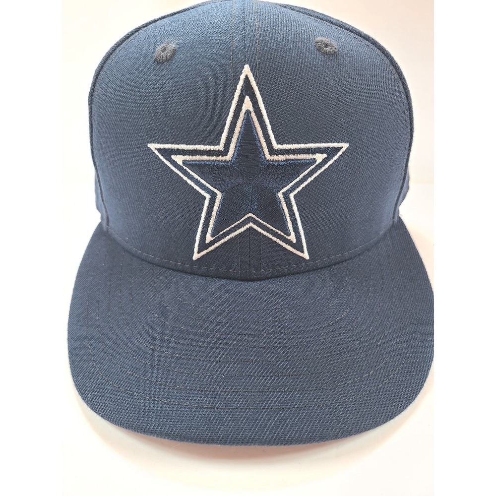 New Era Dallas Cowboys 59FIFTY Fitted Hat Mens 7 3/8 Navy Blue NFL Football